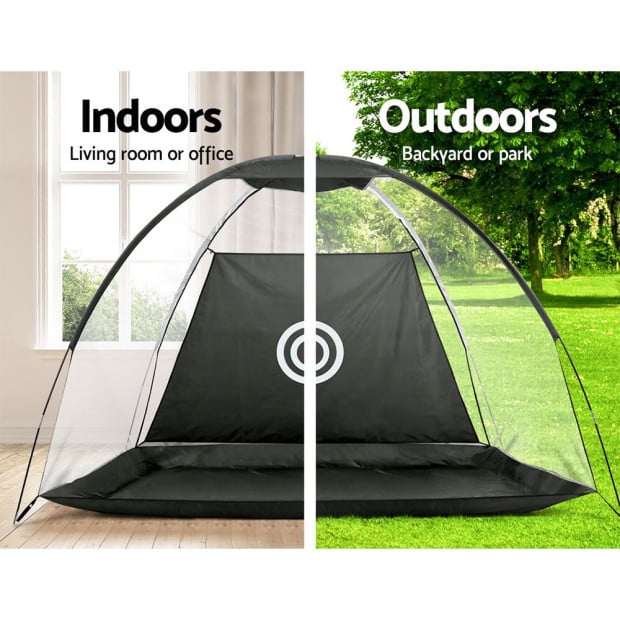 3m Golf Practice Net Tent Portable Training Aid Driving Target Mat Image 6