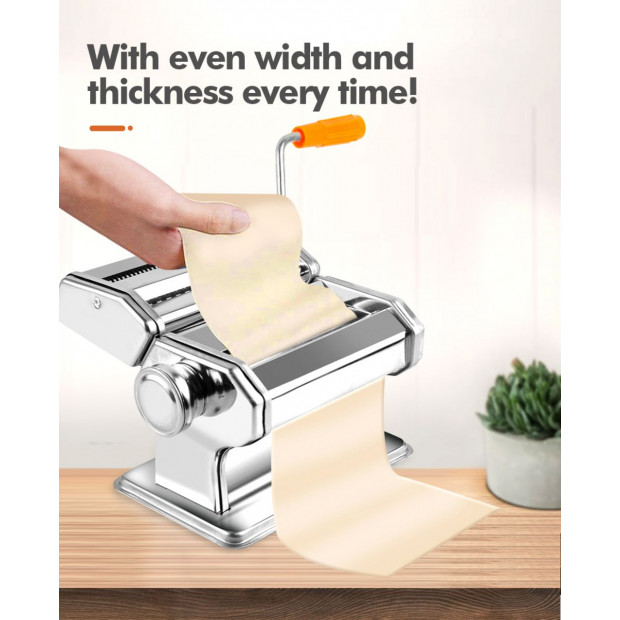 150mm Stainless Steel Pasta Making Machine Noodle Maker Silver Image 4