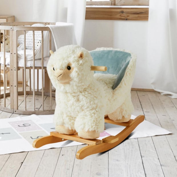 Jiggle & Giggle Soft Plush Toy Rocker - Llama Image 4