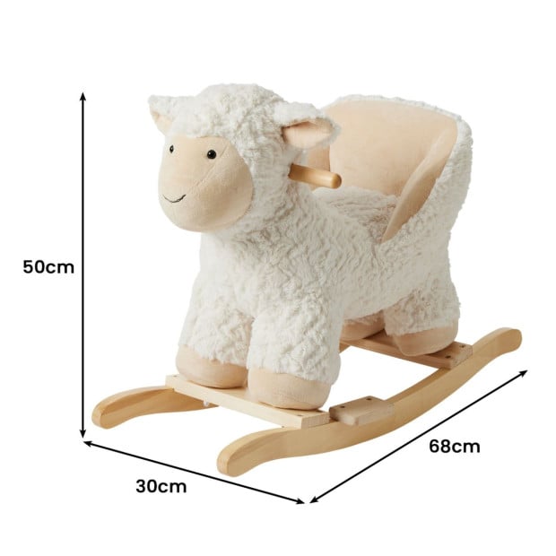 Jiggle & Giggle Soft Plush Toy Rocker - Sheep Image 3