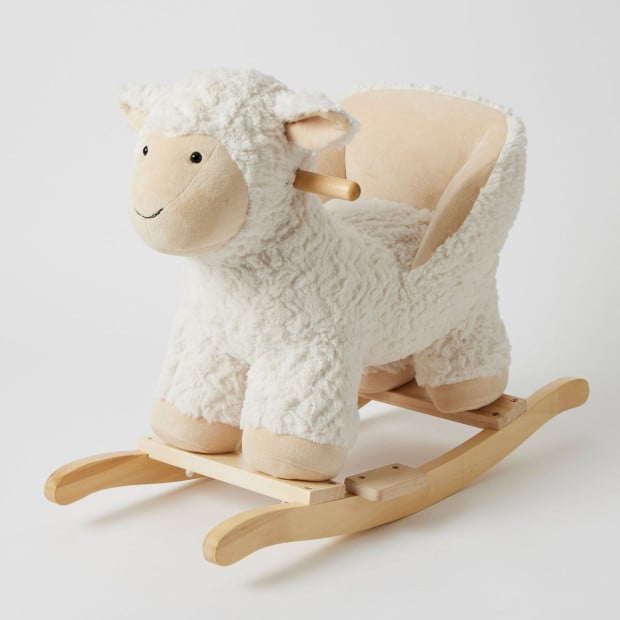 Jiggle & Giggle Soft Plush Toy Rocker - Sheep Image 5