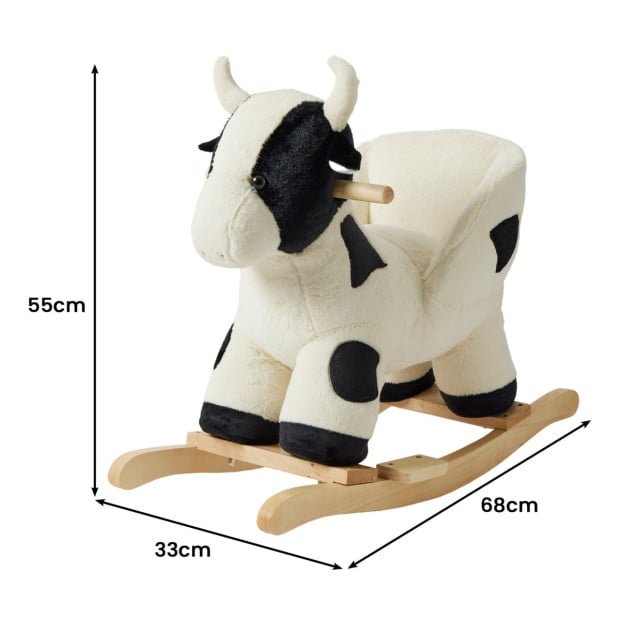 Jiggle & Giggle Soft Plush Toy Rocker - Cow Image 3