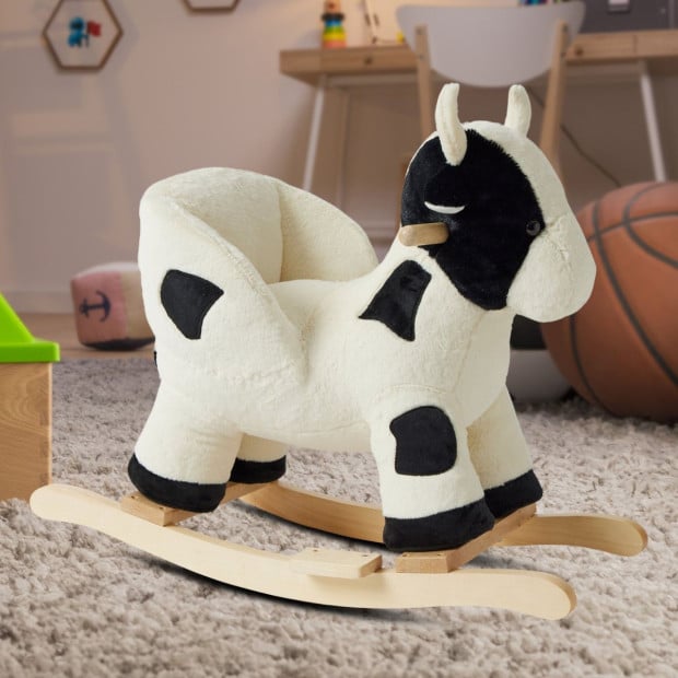 Jiggle & Giggle Soft Plush Toy Rocker - Cow Image 4