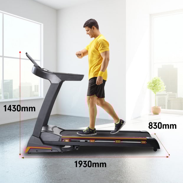 Electric Treadmill Powertrain V100 Power Incline with 12 Computer Programs Image 11
