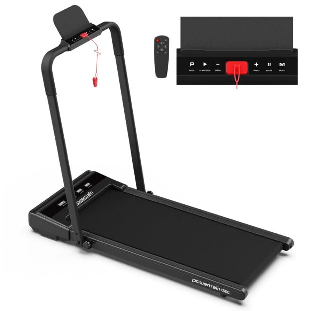 Powertrain K500 2-in-1 Foldable Walking Pad Treadmill with Remote Control Image 7