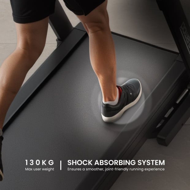 Powertrain V500 3HP Foldable Treadmill with Automatic Incline & Bluetooth Image 11