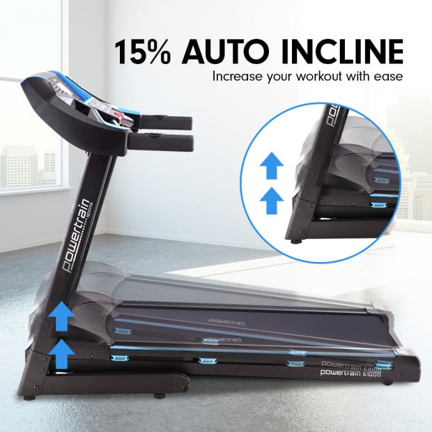 Powertrain K1000 Foldable Treadmill with Incline for Home Gym Cardio Image 12