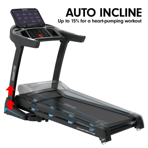 Powertrain V1100 Treadmill with Wifi Touch Screen & Incline Image 13