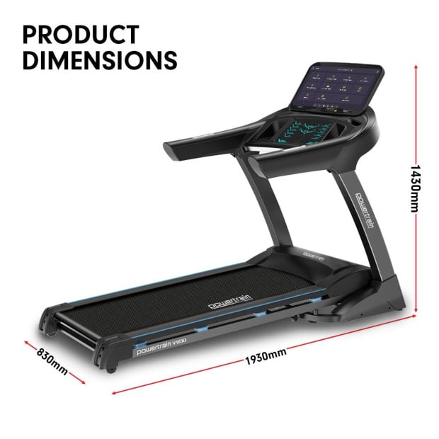 Powertrain V1100 Treadmill with Wifi Touch Screen & Incline Image 3
