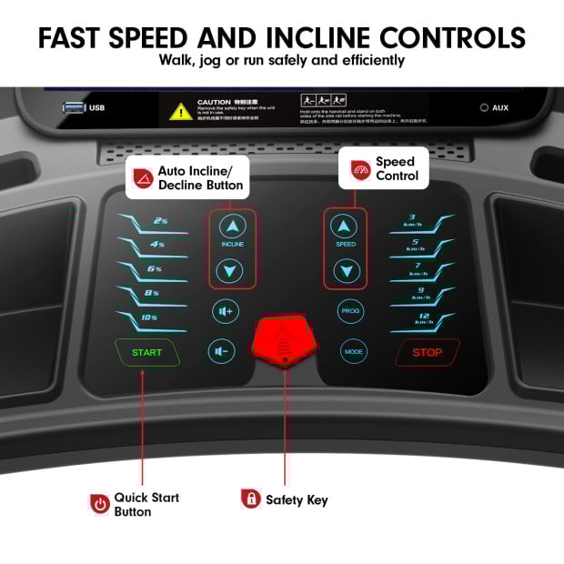Powertrain V1100 Treadmill with Wifi Touch Screen & Incline Image 5