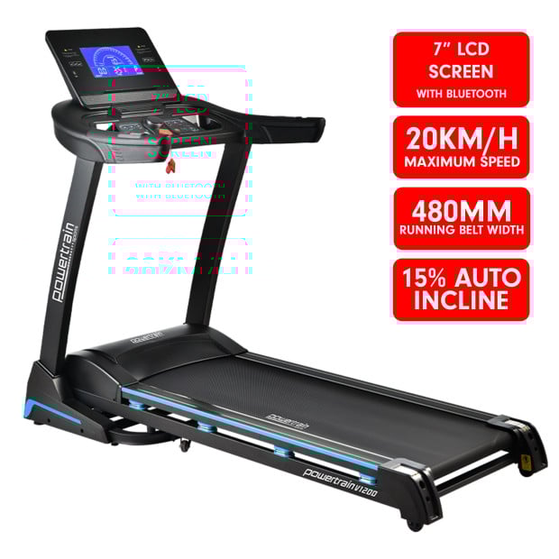 Powertrain V1200 Treadmill with Shock-Absorbing System Image 13