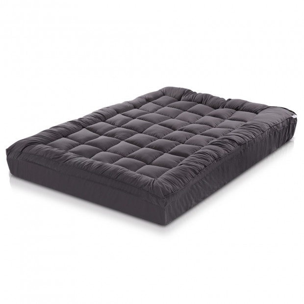 1000GSM Pillowtop Mattress Topper Protector Bamboo Charcoal Double