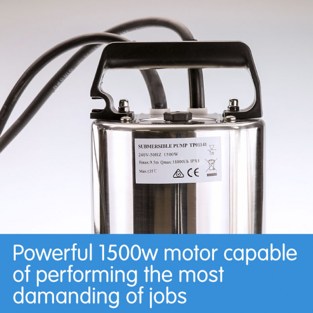 Hydro Active 1500w Submersible dirty water pump Image 5