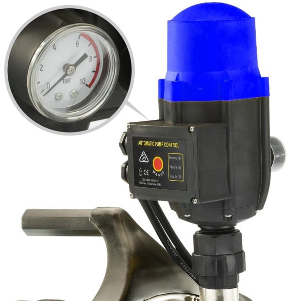 1400w Automatic stainless electric water pump - Blue Image 4