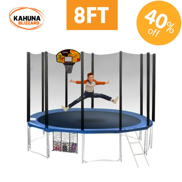 Blizzard 8 ft trampoline with net