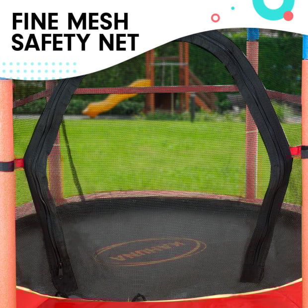 Kahuna Mini 4.5 ft Trampoline - Red Blue Image 4