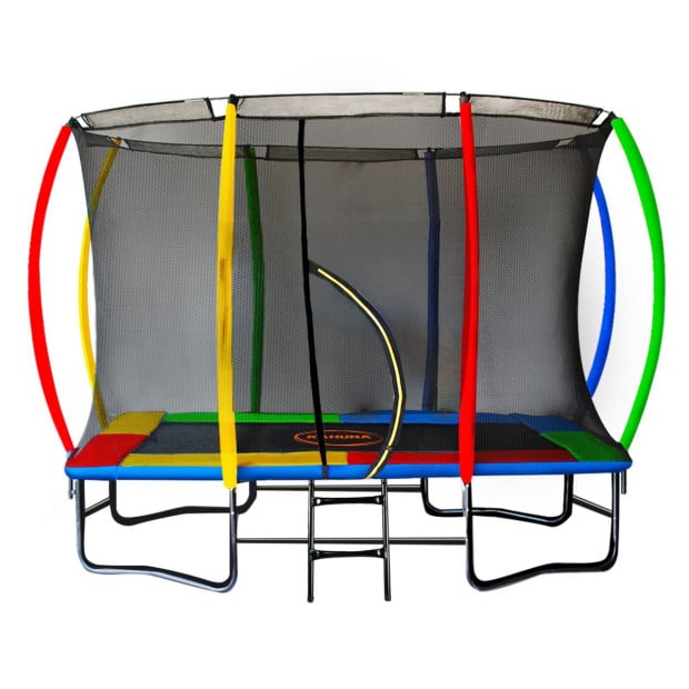 Kahuna 6 ft x 9 ft Rectangular Outdoor Trampoline - Rainbow Image 2