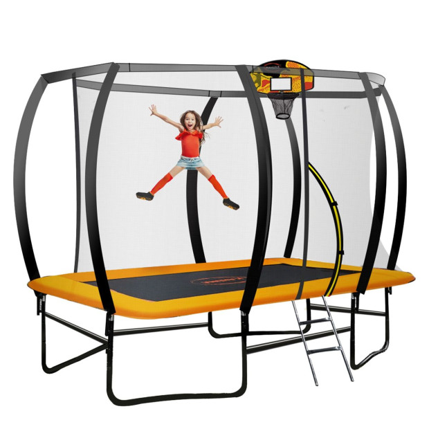 Kahuna Outdoor Rectangular Trampoline 8 ft x 11 ft - Orange Image 16