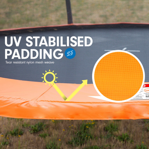 Kahuna Trampoline 6 ft x 9 ft Rectangular Outdoor - Orange Image 7