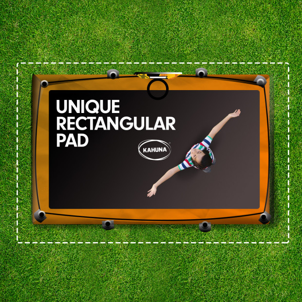 Kahuna Trampoline 6 ft x 9 ft Rectangular Outdoor - Orange Image 2