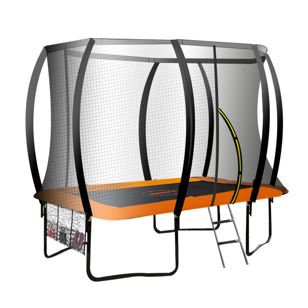 Kahuna 6 ft x 9 ft Rectangular Outdoor Trampoline - Orange Image 15