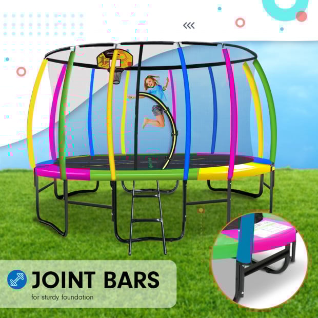 Kahuna 14ft Trampoline with Rainbow Safety Pad Image 5