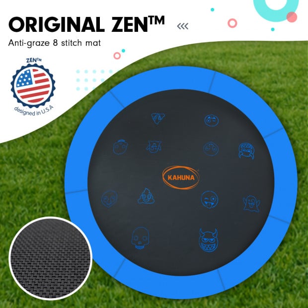 Kahuna Pro 8 ft Trampoline with Emoji Mat Reversible Pad Basketball Set Image 4