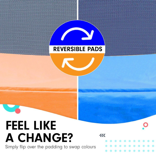 Kahuna Pro 10 ft Trampoline with Emoji Mat Reversible Pad Basketball Set Image 4