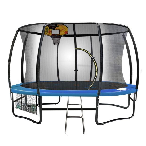 Kahuna Pro 16 ft Trampoline with Emoji Mat Reversible Pad Basketball Set Image 5