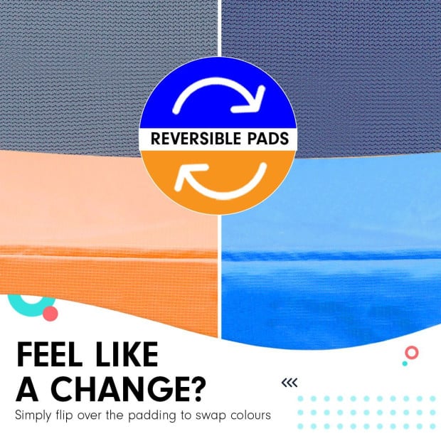 Kahuna Pro 12 ft Trampoline with Emoji Mat Reversible Pad Basketball Set Image 4