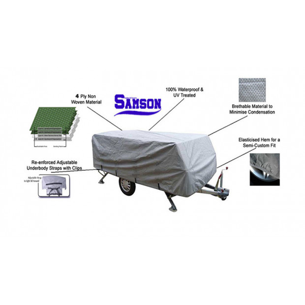 Samson Heavy Duty Trailer Camper Cover 14-16ft Image 4