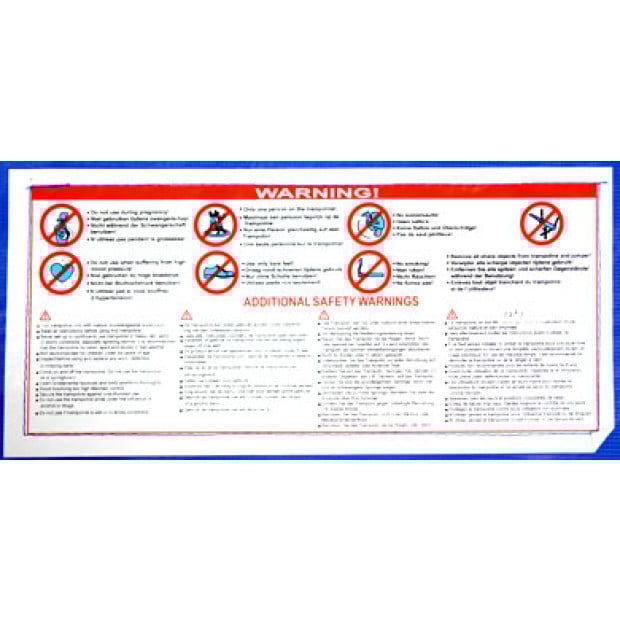 Kahuna Blue Replacement Trampoline Pad Spring Safety Cover Image 3