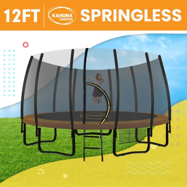 Kahuna Twister 12ft Springless Trampoline