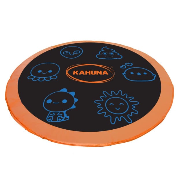 Kahuna Pro 8 ft Trampoline with Emoji Mat Reversible Pad Basketball Set Image 3