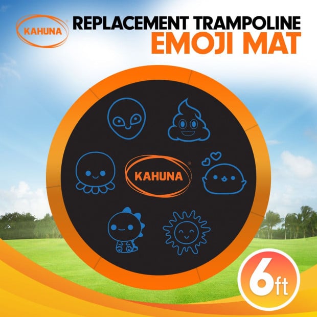 Kahuna Replacement Trampoline Mat — Emoji for Classic, Rainbow, and Pro Models