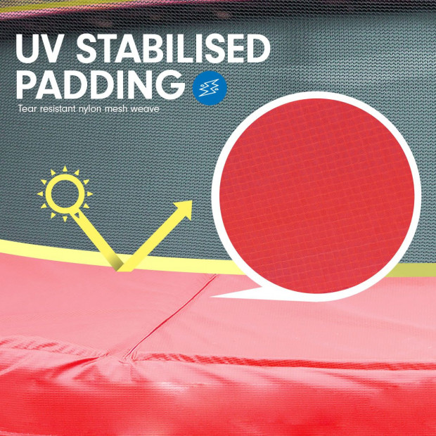 Kahuna Replacement Trampoline Pad / Spring Cover for 4.5 ft Mini Trampoline Red Image 3