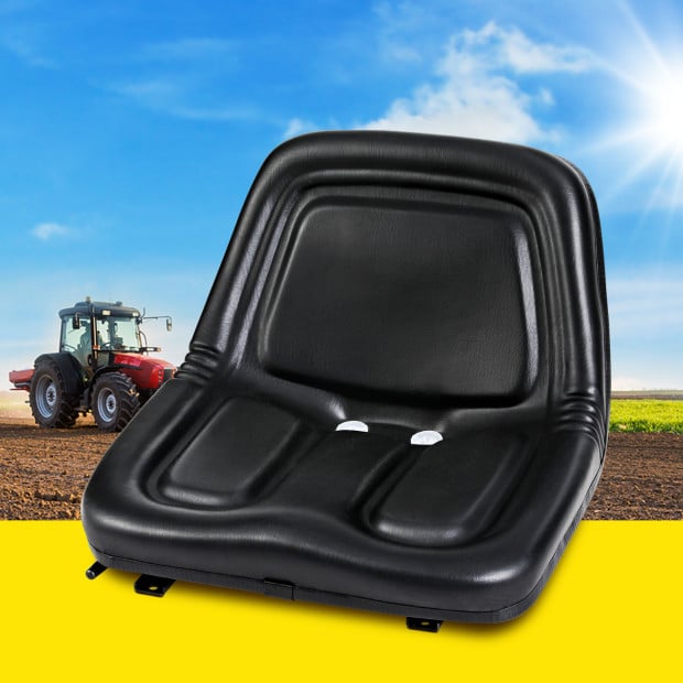 Tractor Seat Forklift Excavator Universal Backrest Truck Chair PU Leather Image 5