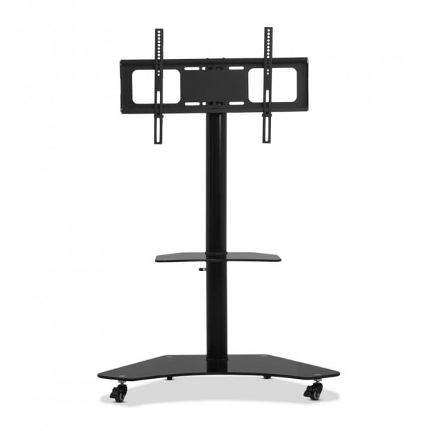 Floor TV Stand Brakcket Height Adjustable 32 to 70 Inch Black 860mm x 450mm x 1256-1376mm Image 3