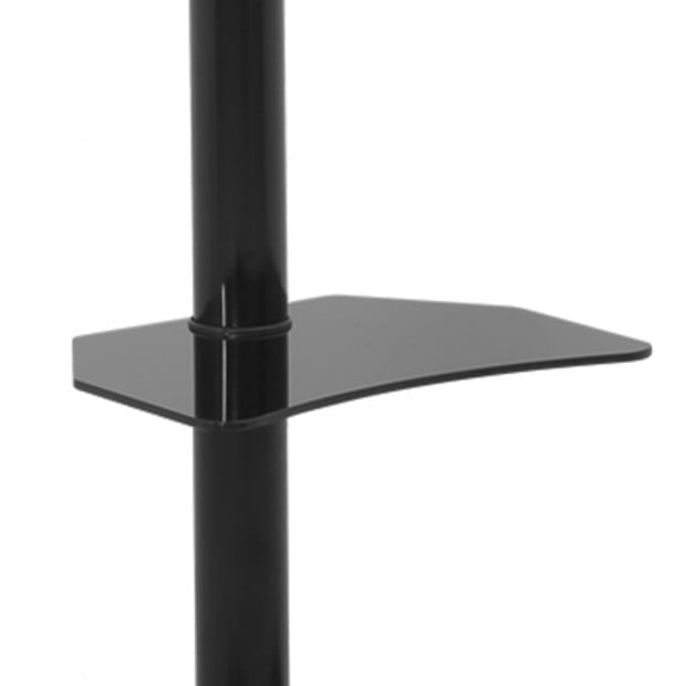 Floor TV Stand Brakcket Height Adjustable 32 to 70 Inch Black 860mm x 450mm x 1256-1376mm Image 6