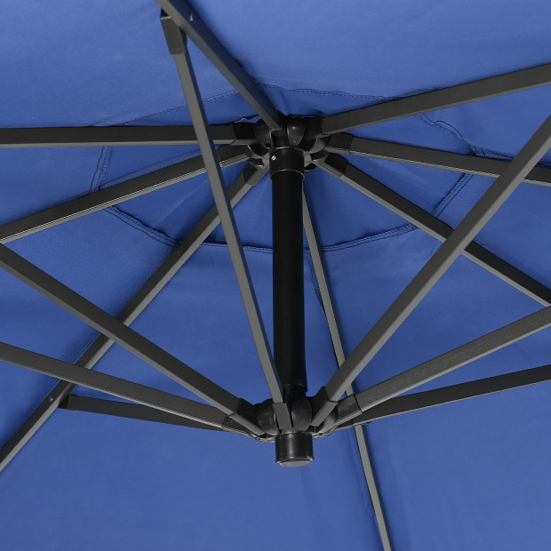 3m Cantilever Market Umbrella - Blue Image 4