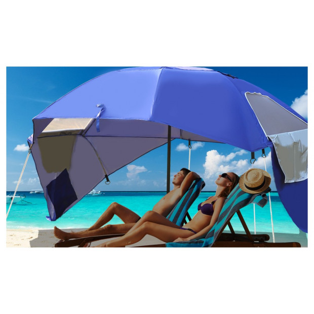 8ft Portable All-weather Sun Rain Shelter Umbrella Tent Image 2