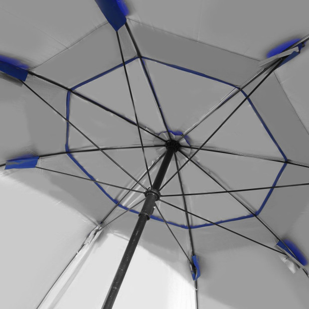 Beach Umbrella Outdoor Umbrellas Sun Shade Garden Shelter 2.33M Blue Image 6