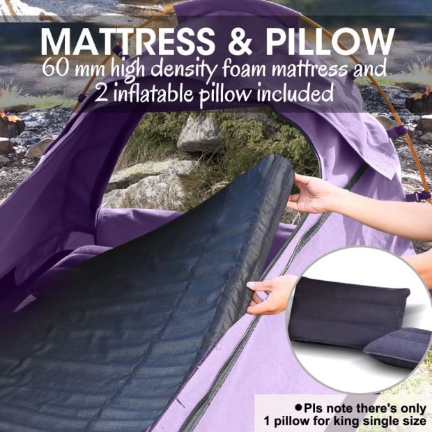 Purple Double Swag Tent Image 9