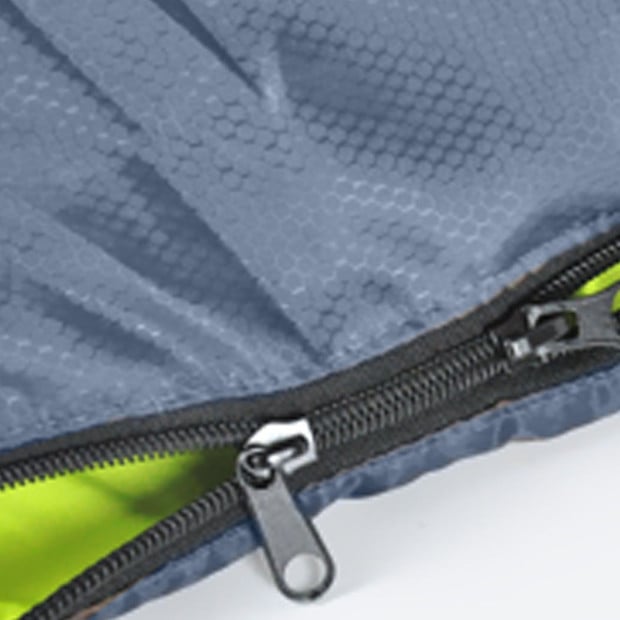 Mountview Double Sleeping Bag Outdoor Camping Hiking Thermal Tent Grey Image 5