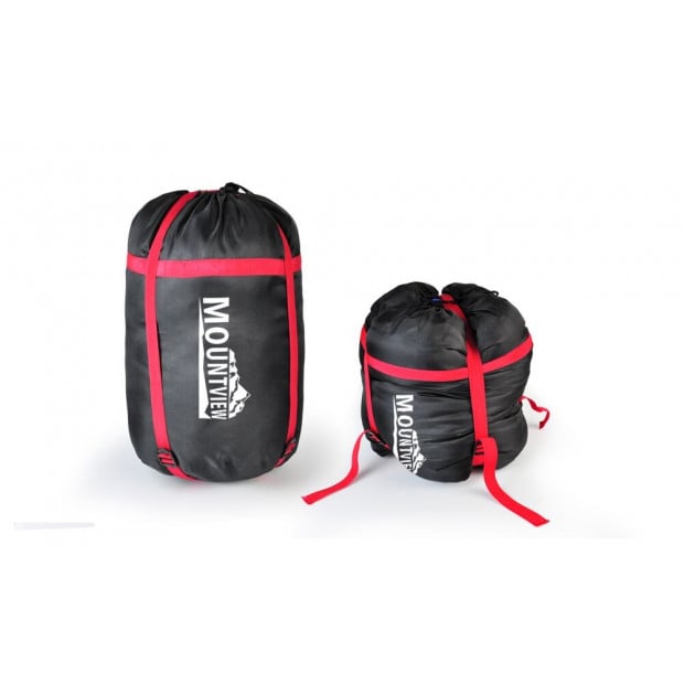 Double Outdoor Camping Sleeping Bag Hiking Thermal Winter 220x145cm Image 6