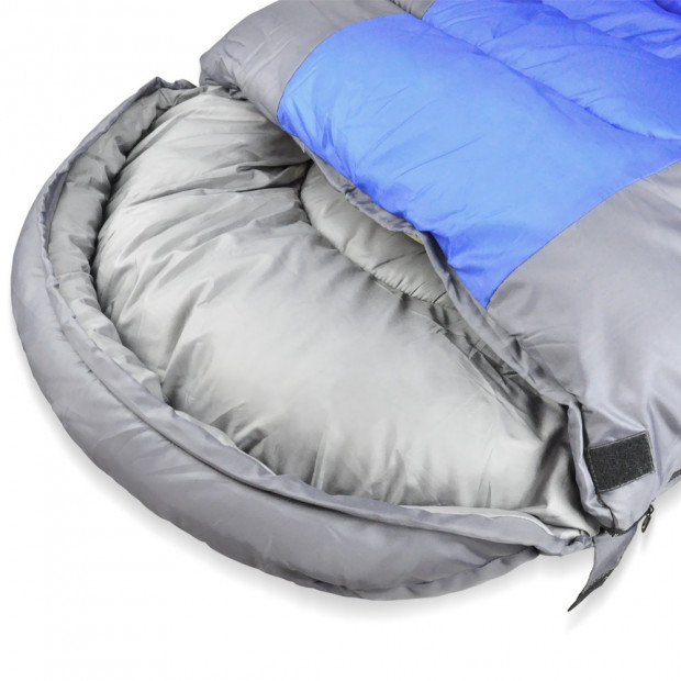 Thermal Single Outdoor Camping Sleeping Bag Mat Tent Hiking Blue Image 2