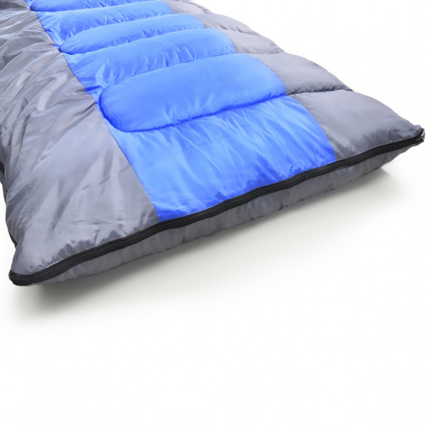 Thermal Single Outdoor Camping Sleeping Bag Mat Tent Hiking Blue Image 4