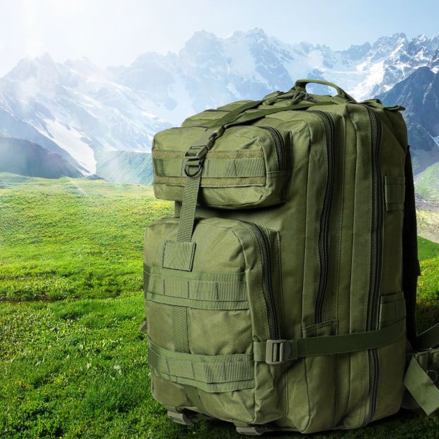 40L Military Backpack Hiking Camping Rucksack Trekking Army Bag Image 8
