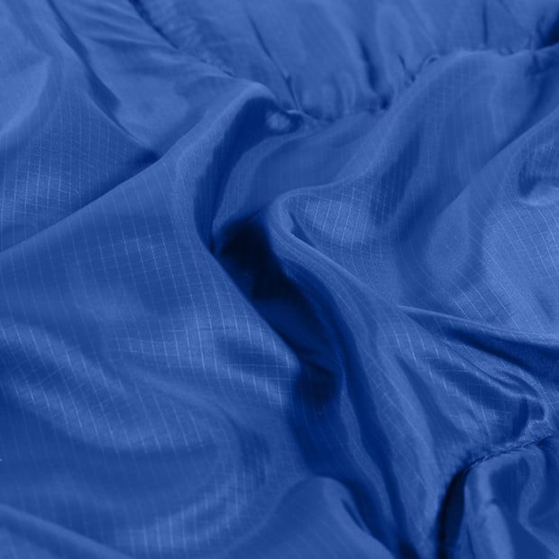 Sleeping Bag Double Outdoor Camping Thermal Hiking 220 x 145cm Blue Image 6