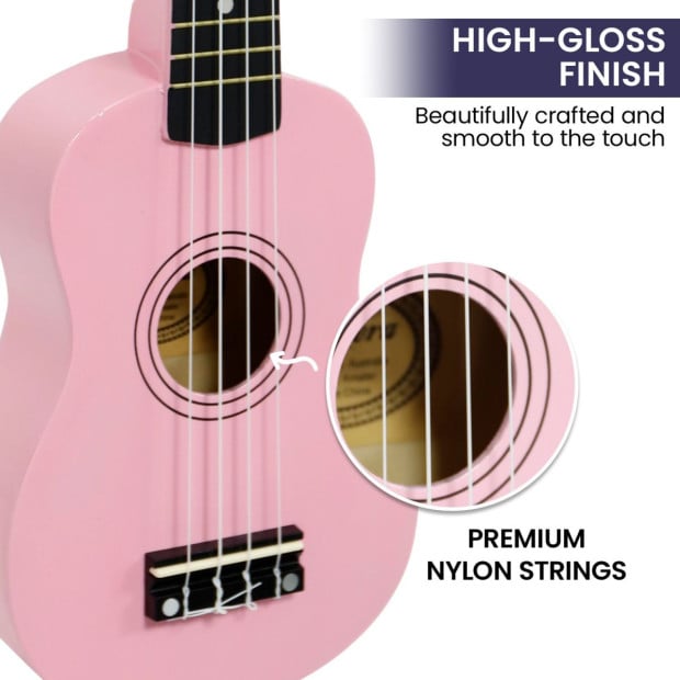 Karrera 21in Ukulele - Pink Image 4
